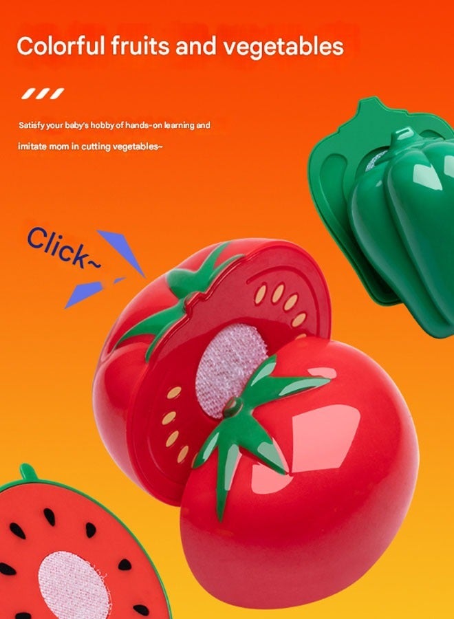 59 Pcs Kitchen Playset Food Toys with Veggies, Fruits Play Kitchen Accessories Set for Kids Pots Pans Playset Cooking Utensils Play Food for Girls & Boys - Image 5