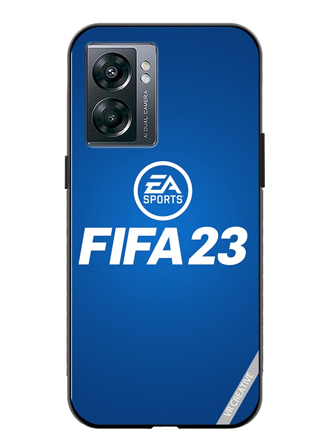 VR CREATIVE Protective Case Cover For Oppo A57 5G Fifa 23 Blue Ea Design Multicolour - Image 1