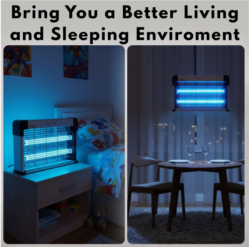 nimron 30W Electric Insect Killer UV Lamp | Professional Mosquito & Fly Killer Machine | High Voltage Bug Zapper with Safety Grid | Indoor Pest Control for Home, Office, Restaurant & Warehouse | NR800-IK - Image 3