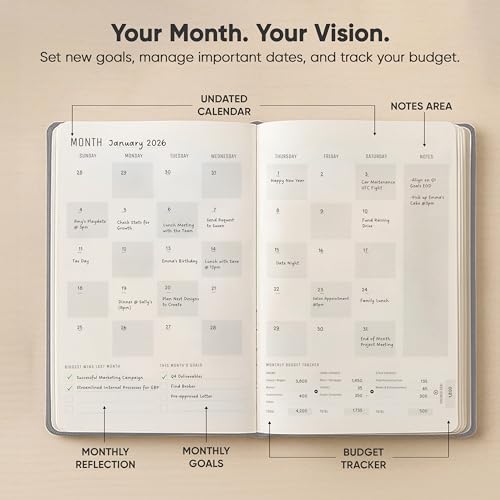 PRODUCTIVITY STORE Hourly Planner & Appointment Book (8.5” x 11”) - Premium Hourly Planner with Daily Schedule & 30-Minute Time Slots for Better Time Management by PRODUCTIVITY STORE (A4, Gray) - Image 5