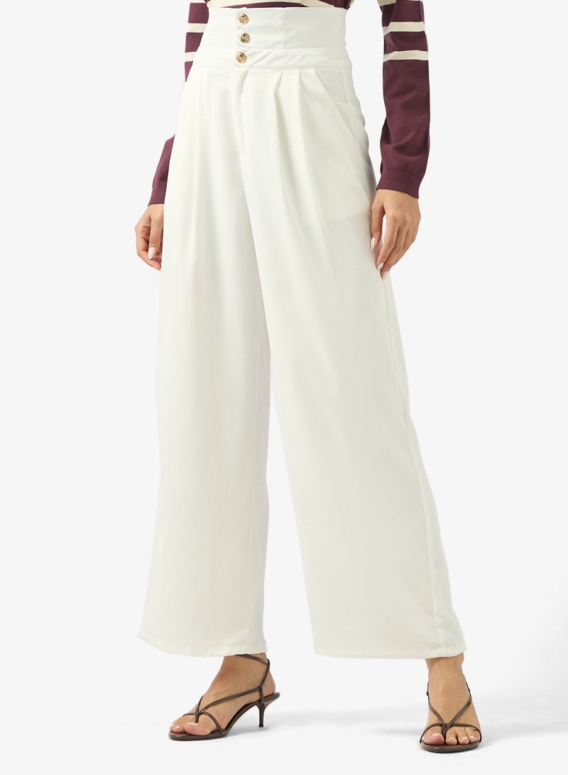 ELLA سروال مفصل عالي الخصر - Image 1