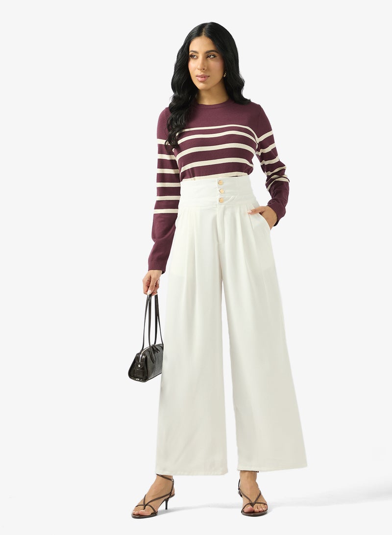 ELLA سروال مفصل عالي الخصر - Image 2