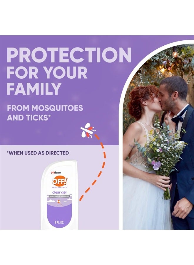OFF! Clean Feel Insect Repellent Clear Gel with 20% Picaridin, Bug Repellent with Long Lasting Protection from Mosquitoes, Hydrating, 6 oz - Image 2