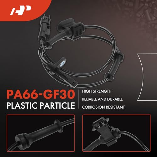 A-Premium ABS Wheel Speed Sensor Compatible with Chevy Models - Camaro 2010 2011 2012 2013 2014 2015 - Front Driver and Passenger Side, (2-PC Set), Replace# 92199861 - Image 4