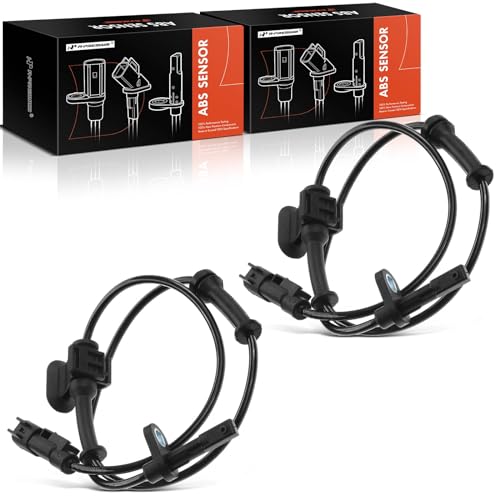 A-Premium ABS Wheel Speed Sensor Compatible with Chevy Models - Camaro 2010 2011 2012 2013 2014 2015 - Front Driver and Passenger Side, (2-PC Set), Replace# 92199861 - Image 1