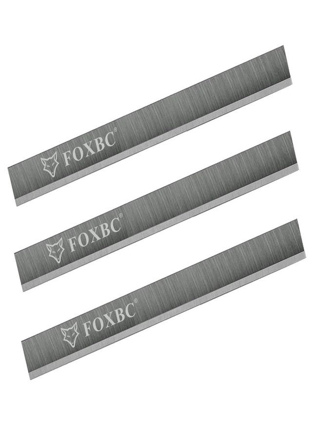 FOXBC 6-1/8 Inch Jointer Planer Knives Blades for Ridgid JP0610,Delta 37-190 37-195, Craftsman 21705 922995, Jet JJ-6CS, Powermatic Jointers - Set of 3 - Image 1