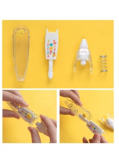 Excefore DIY Cute Animals Press Type Decorative Pen, 6PCS 2024 New Creative Cartoon Pattern Lace Correction Tape, Mini Cute Markers, for Card Postcard Notebook Decorative Tape Pen  - Image 5