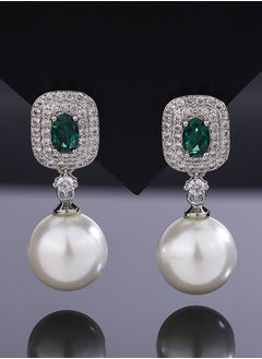 Al Aoyama Copper gold-plated inlaid simulation color treasure pearl simple pearl set  - Image 3