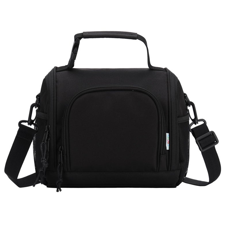 VASCHY Lunch Bag for Men Reusable Insulated Large Lunch Box Container Cooler Bag for AdultsWomenKids for WorkSchoolPicnic Black - Image 2