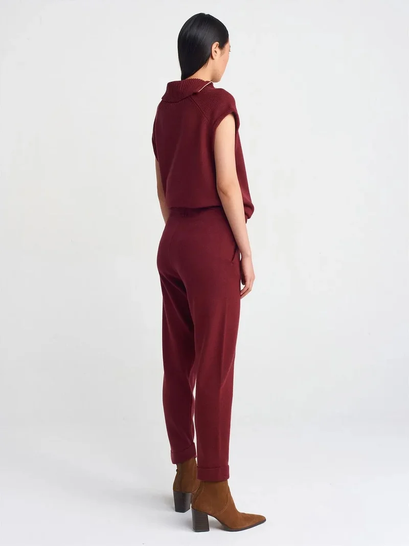 ديلفين DILVIN Women’s Lurex Knit Jogger Pants