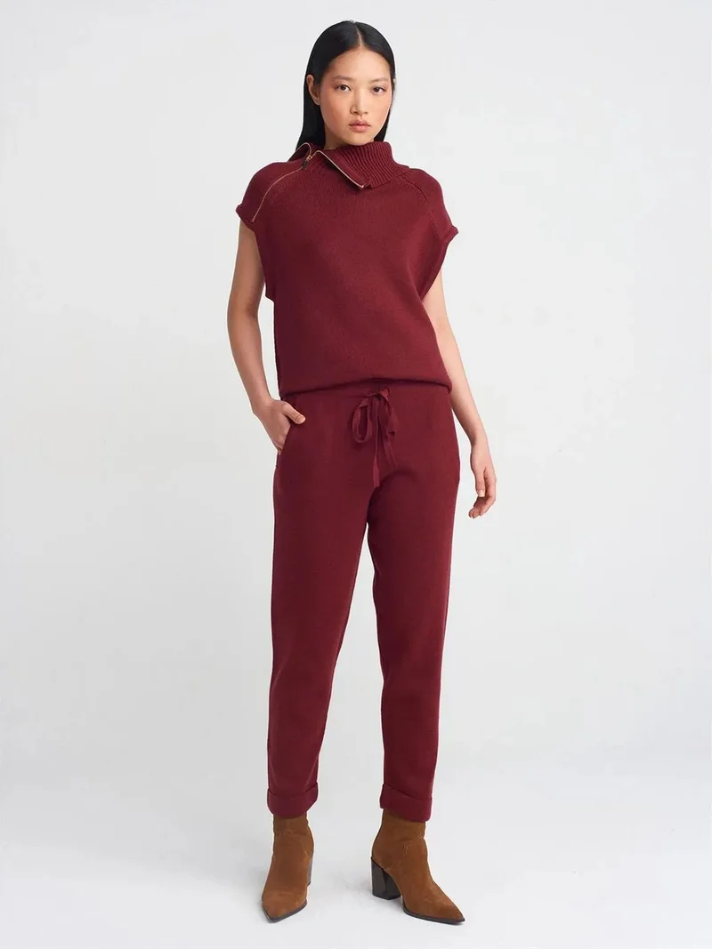 ديلفين DILVIN Women’s Lurex Knit Jogger Pants