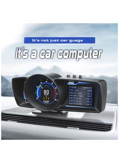 Gerenic Car HUD Head-up Display, OBD2+GPS Smart Guage, Car Computer, BeiDou Multifunctional Car Instrument, Works Great for Most Cars  - Image 2