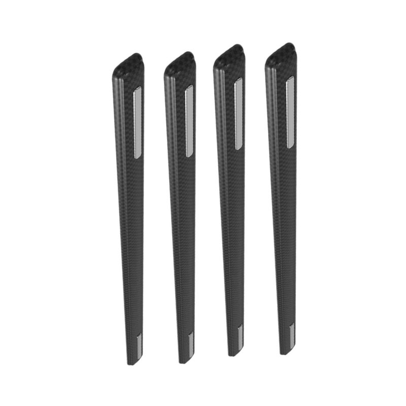 4 Pack Car Door Scratch Bumper Strip Flexible Black Rubber Vehicle Collision Sticker - Image 2