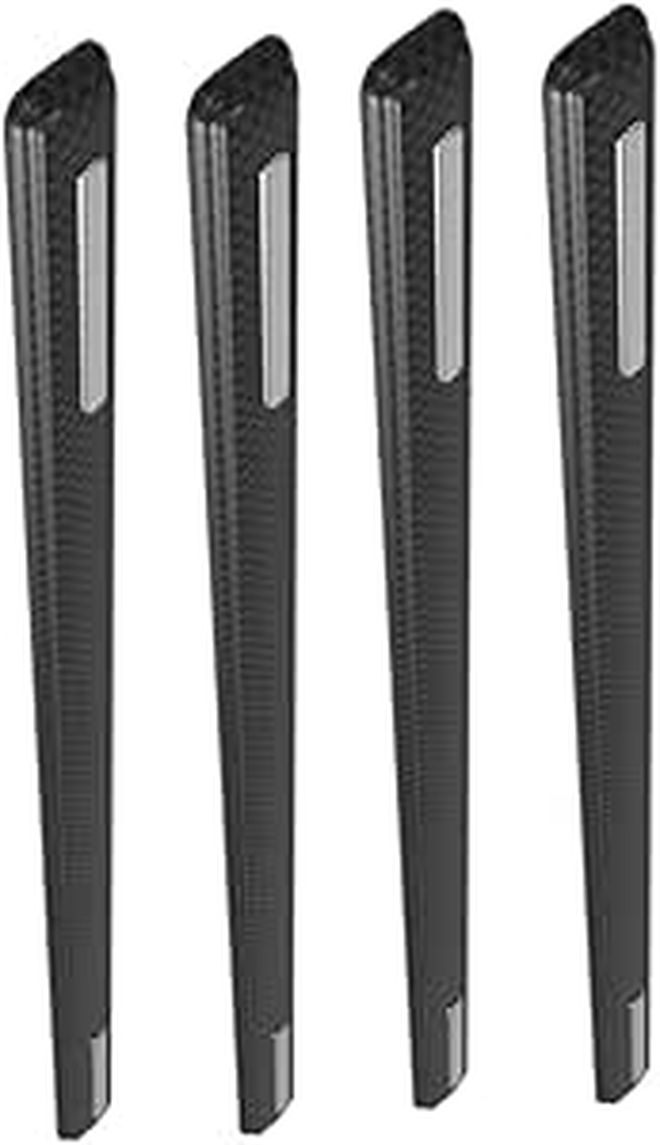 4 Pack Car Door Scratch Bumper Strip Flexible Black Rubber Vehicle Collision Sticker - Image 1