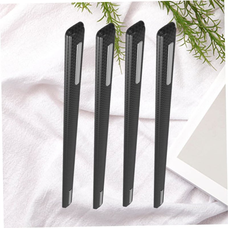 4 Pack Car Door Scratch Bumper Strip Flexible Black Rubber Vehicle Collision Sticker - Image 4