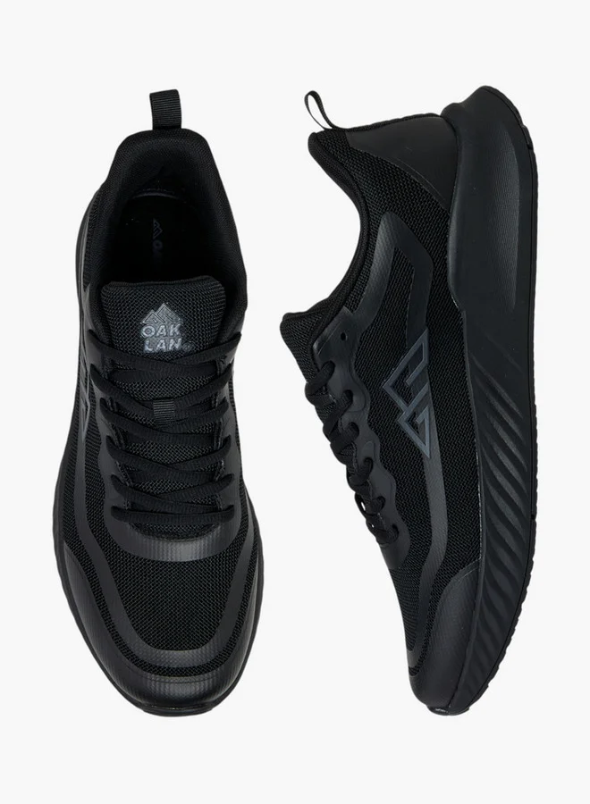 Oaklan by Shoexpress Panelled Lace-Up Sports Shoes