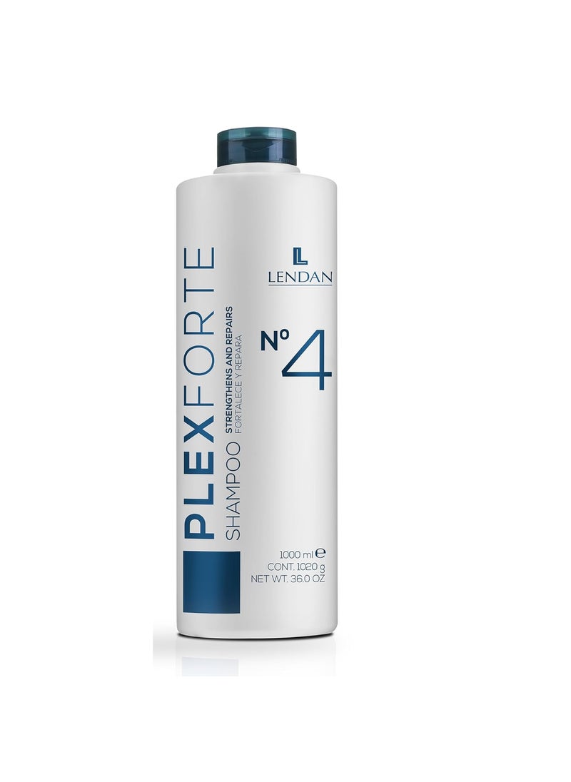 Lendan - Lendan - Repair Shampoo - Plex Forte Nº4 Shampoo - 1000 ml - Repairs and Strengthens Hair - Deep Cleanses - Normalizes Hair pH - Anti-Frizz - Deep Hair Hydration - Image 1