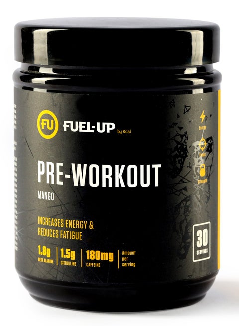 Pre Workout - Mango Flavour-1.8g Beta Alanine-1.5g Citrulline- 180mg Caffeine- 30 Servings- 300g