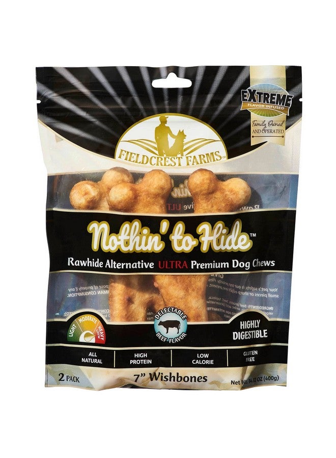 spot Fieldcrest Farms Nothin' to Hide Ultra Wishbone, Beef Flavor 7" - Image 1