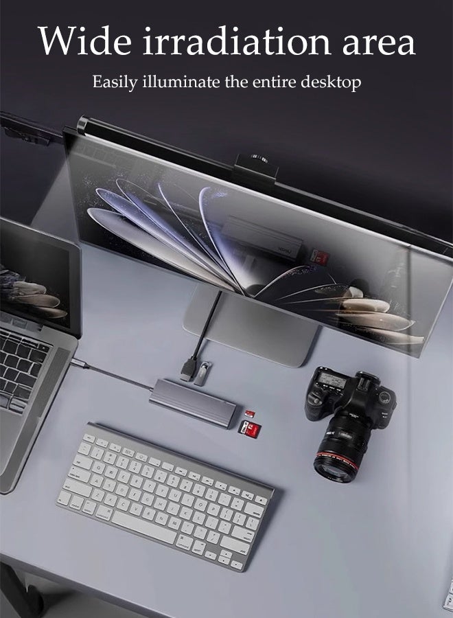 DUNISO Computer Monitor Lamp with RGB 3 Color Changing Ambient Light，USB Powered Gaming Screen Light, Computer Screen Light Bar for Home Office Work - Image 5