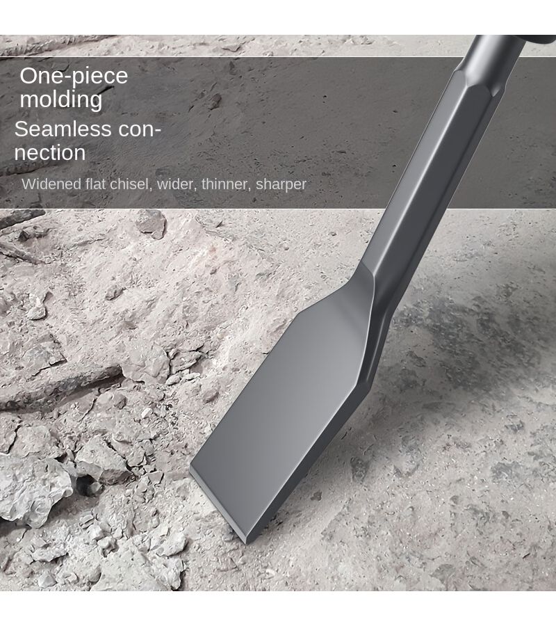 Square Handle Curved Chisel 14x200x35mm Electric Demolition Hammer Concrete Breaker - Image 4