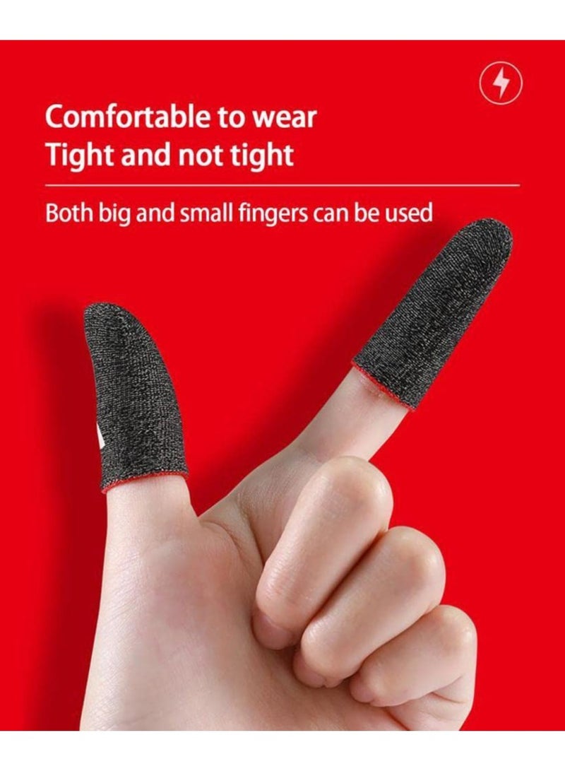 KASTWAVE 5 Pairs Mobile Game Controller Finger Sleeve Sets Anti-Sweat Breathable Full Touch Screen Sensitive Shoot Aim Joysticks Finger - Image 2