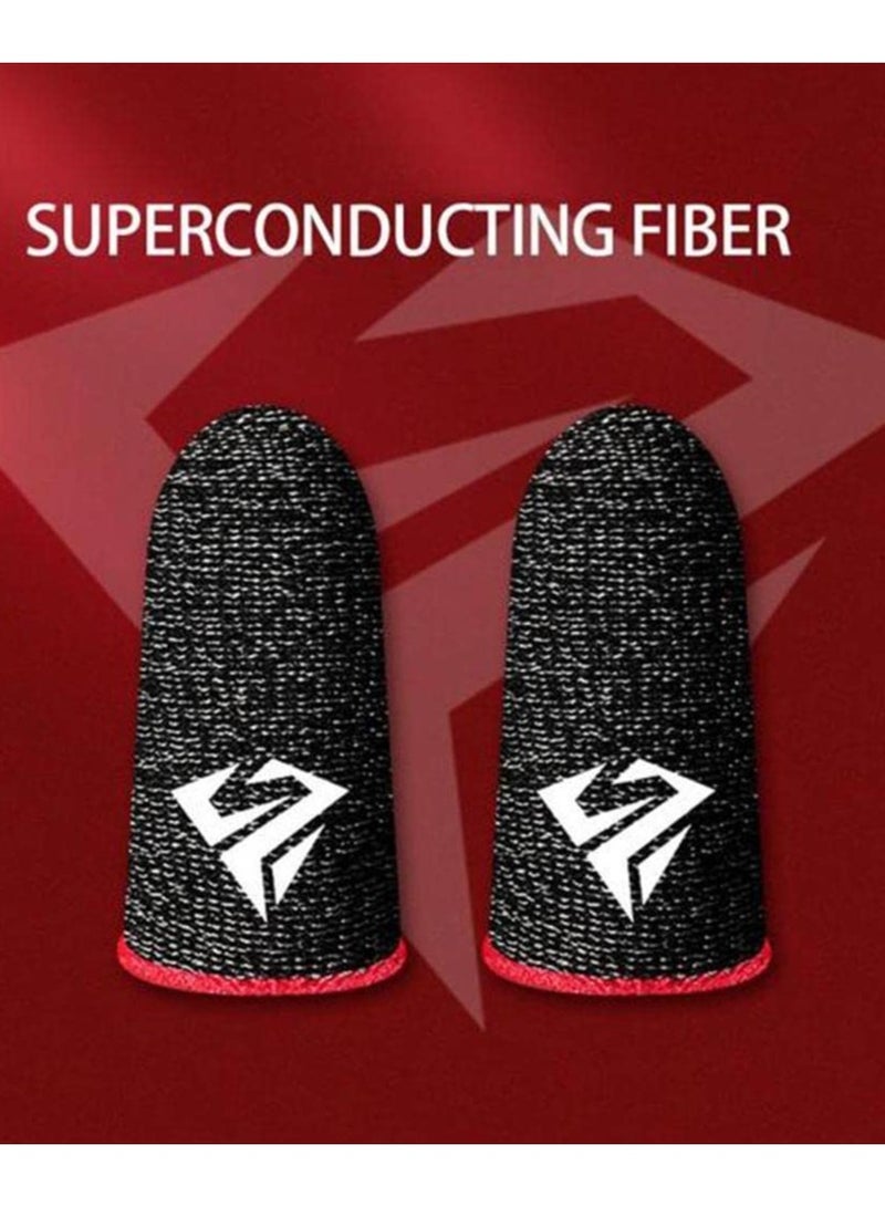 KASTWAVE 5 Pairs Mobile Game Controller Finger Sleeve Sets Anti-Sweat Breathable Full Touch Screen Sensitive Shoot Aim Joysticks Finger - Image 3