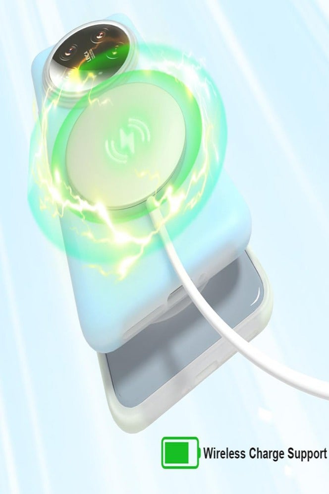 عام حافظة لهاتف شاومي 14 الترا ماجسيف المغناطيسي مكافحة بصمة للصدمات واقية عدم الانزلاق اللاسلكية شحن لينة السائل سيليكون غطاء أزرق - Image 3