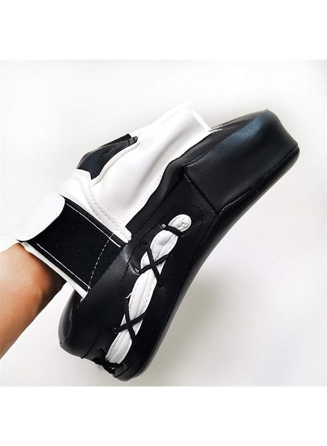 HOMESTAR 2 Pcs Curved Punching Mitts, Boxing Pads, Hand Target Boxing Pads, Training Focus Pads for Kickboxing, Muay Thai, MMA Martial Art UFC, Black - Image 5