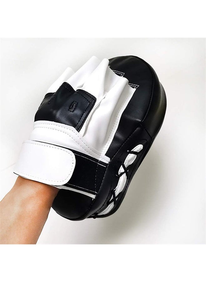 HOMESTAR 2 Pcs Curved Punching Mitts, Boxing Pads, Hand Target Boxing Pads, Training Focus Pads for Kickboxing, Muay Thai, MMA Martial Art UFC, Black - Image 4