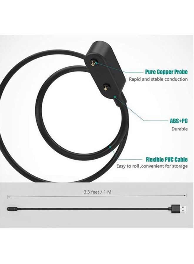 S-Color USB Magnetic Charger Cable For Huawei Watch Fit Band 9 8 7 6  Black - Image 3