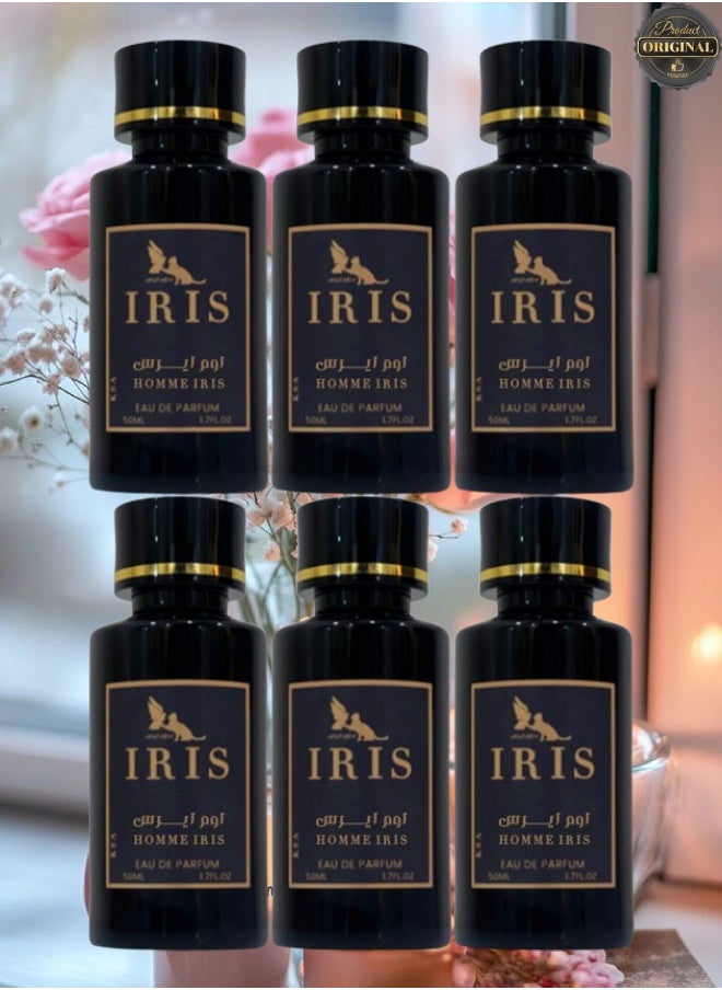 IRIS 6 Pieces Homme Iris Perfume 50ML  - Image 1