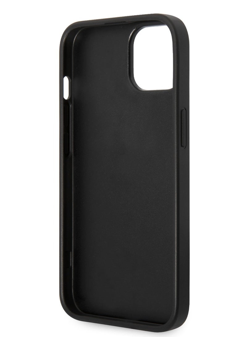GUESS PU Saffiano Hard Case for iPhone 14 Plus (6.7") - Black - Image 4