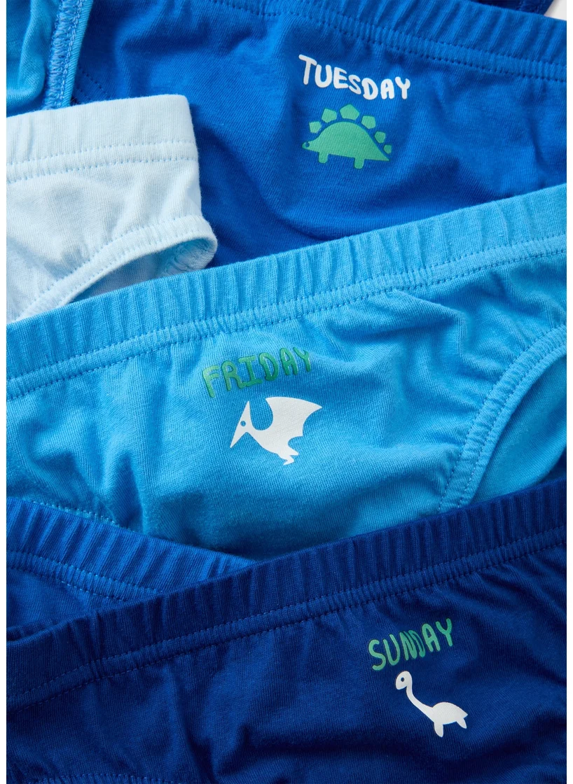 Matalan 7 Pack Multicolour Racing Car Briefs