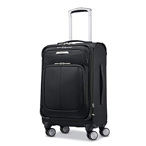 Samsonite Solyte DLX Softside Expandable Luggage with Spinner Wheels, Midnight Black, Carry-On 20-Inch - Image 1