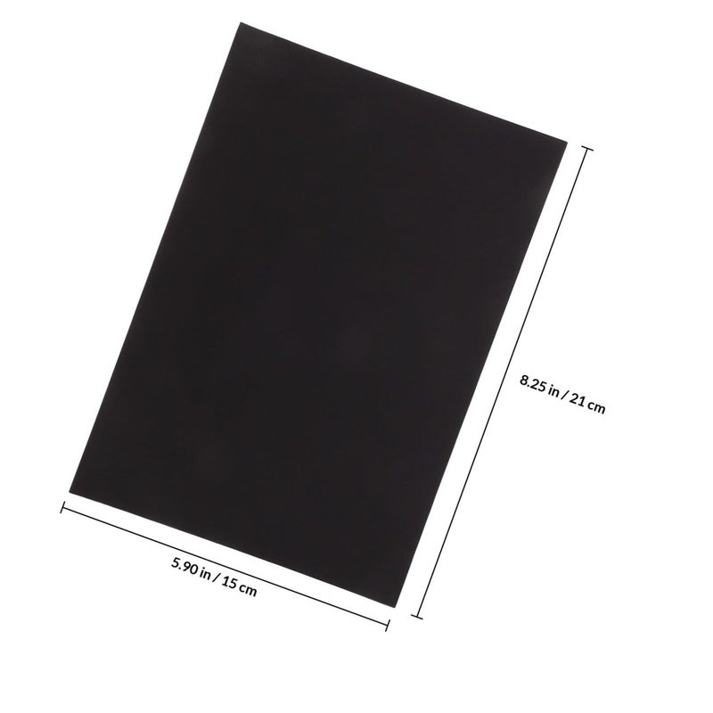 A4 Black Texture Binding Covers With 100 Protector Sheets For Presentation Office Reports - Image 3