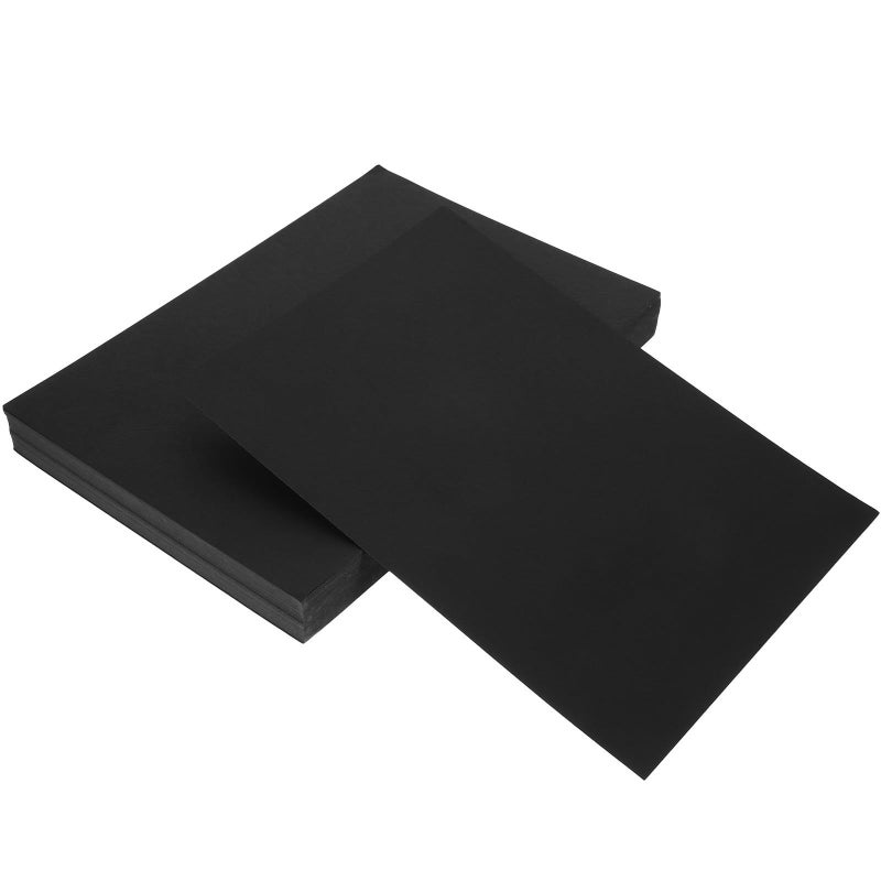 A4 Black Texture Binding Covers With 100 Protector Sheets For Presentation Office Reports - Image 2