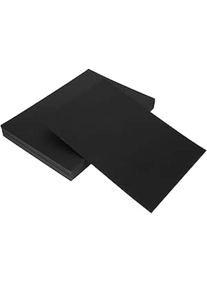 A4 Black Texture Binding Covers With 100 Protector Sheets For Presentation Office Reports - Image 1