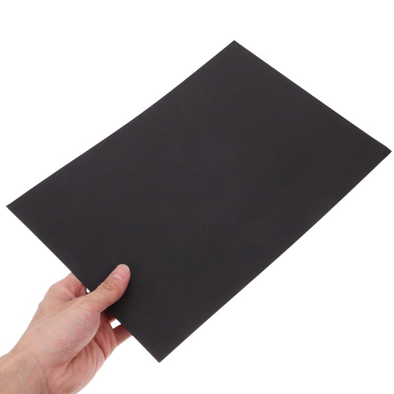 A4 Black Texture Binding Covers With 100 Protector Sheets For Presentation Office Reports - Image 4