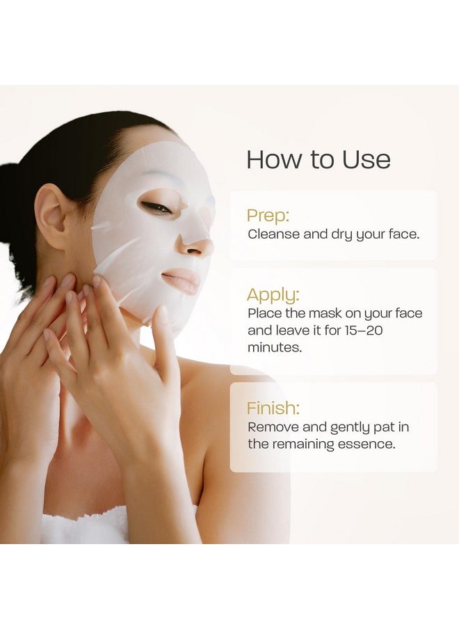 LA FRESH La Fresh Deep Moisturizing Snail Mucin Sheet Mask, Glow, and Hydration Face Mask with Snail Mucin Essence, 10 Count  - Image 4