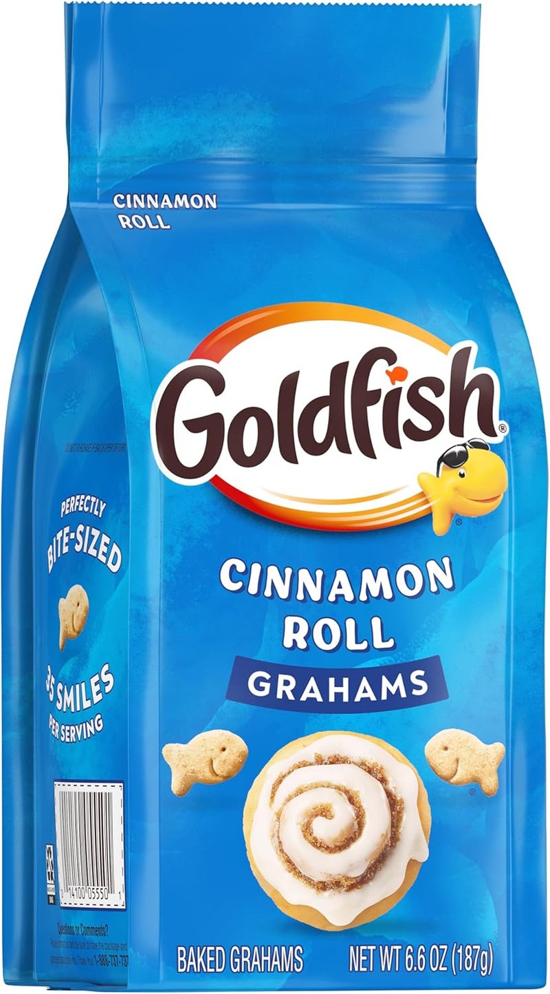 Goldfish Grahams Cinnamon Roll Baked Snack Crackers, 6.6 Oz Bag - Image 5