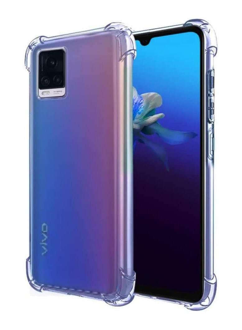 فيسوس ناعمة الصدمة الصدمة الصدمات الشفافة الشفافة واضحة TPU الغطاء الخلفي ل vivo v20