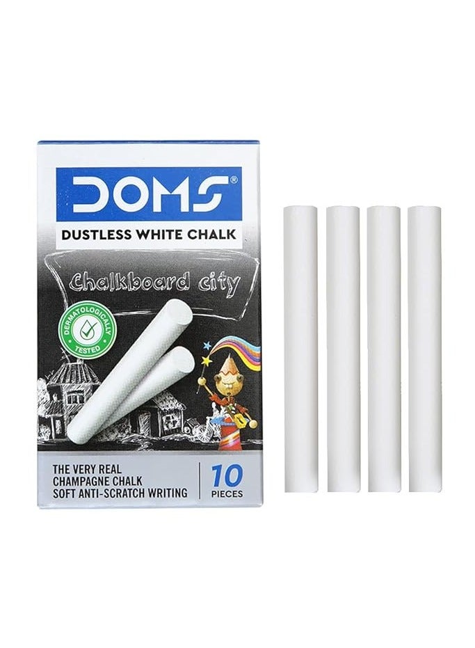 دومس مجموعة طباشير دومز البيضاء المكونة من 10 قطع - Image 1