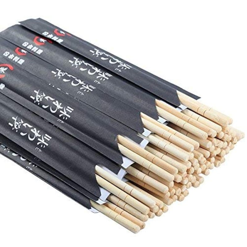 Disposable Chopsticks Pack of 40 Pair 9 Japanese Style Sleeved Sushi Chopsticks by Gmark GM1038A
