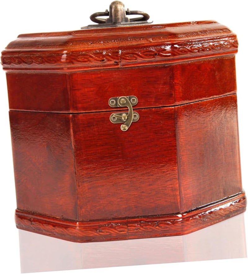 مشبك صندوق من سبيكة عتيقة 6 قطع، آلية قفل بتصميم كلاسيكي لصندوق تخزين المجوهرات الخشبي - Image 5