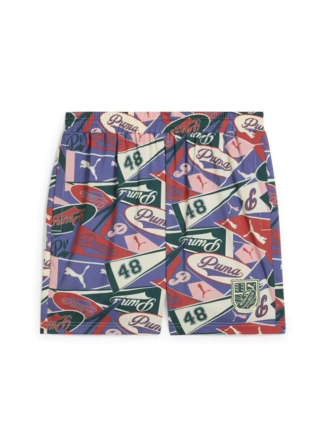 Puma Blue Crystal-AOP SPORTS LEGACY Graphic Relaxed Shorts 6'' Men for Men | Best Price UAE