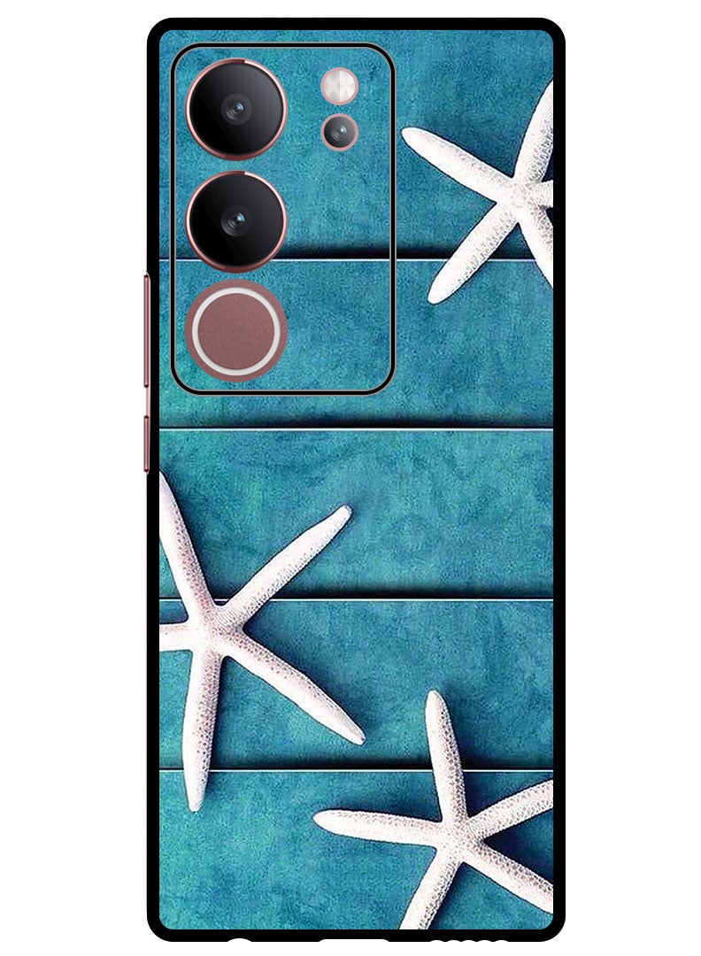 Theodor Protective Case Anti Scratch Shock Proof Bumper Cover For Vivo V29 - V29 Pro Star Fishes - Image 1