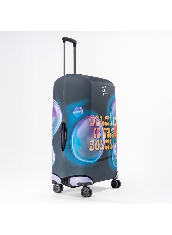 The Nines LUGGAGE COVER  “DELULU IS THE SOLULU" -L (25-28 inch) - Image 2