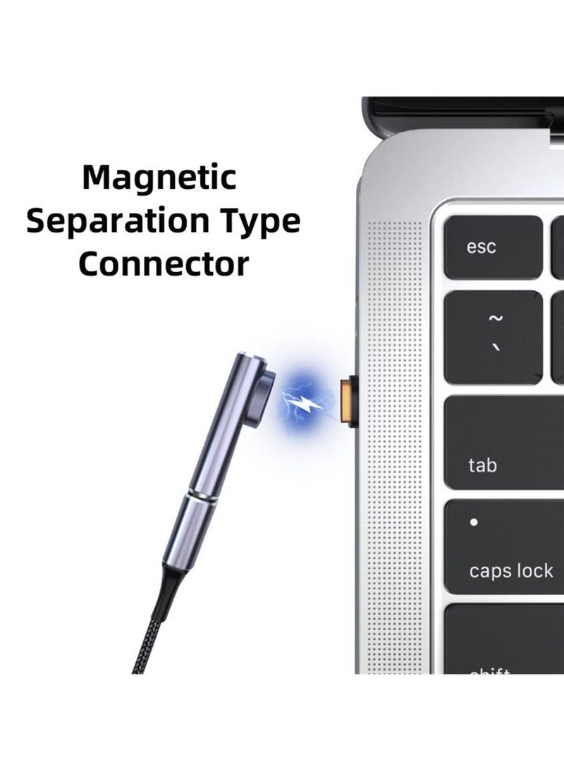 Y&D 140W USB4 Magnetic Connector - 40Gbps Type C Male to Female, Low Profile Right Angled Adapter for 8K Video, Power, and Data Transfer, Suitable Laptops Phones - Image 4