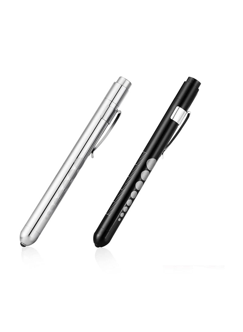 Diagnostic Medical Penlight 2Packs, Mini Reusable LED Penlight Flashlight Pen Torch, Torch Doctor Nurse EMT Emergency Pen Light - Image 1